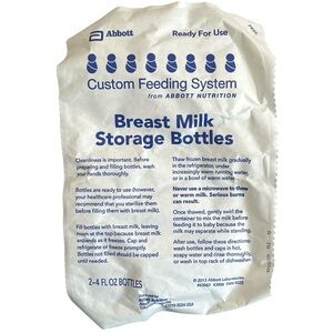 Abbott Breast Milk Storage 2 Bottles 4 fl oz Each Sealed